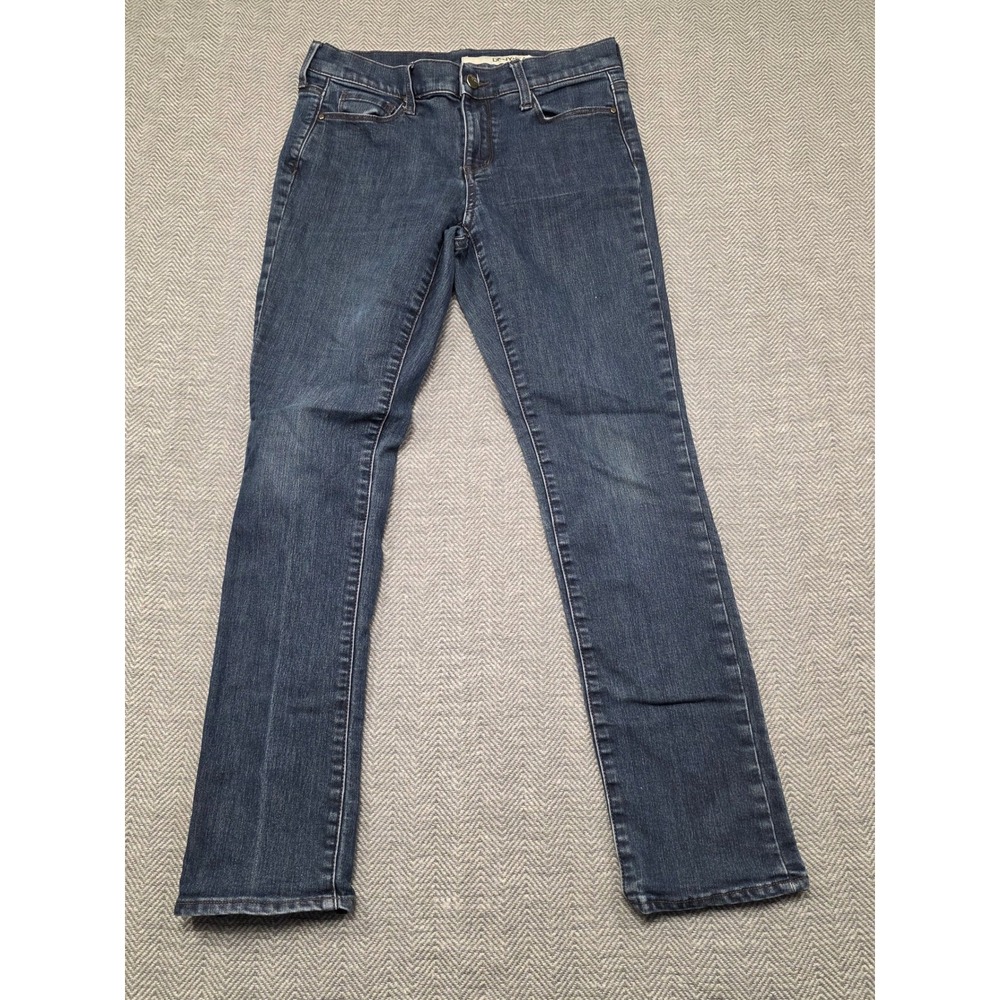 DKNY Jeans Womens Size 2x30 Dark Wash Blue Straight Leg Stretch Denim Pants